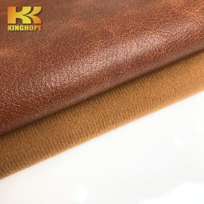 Premium Bulks Embossed Pattern Synthetic Leather with Cotton-like Backing for Shoes Upper/ Bags/ Upholstery