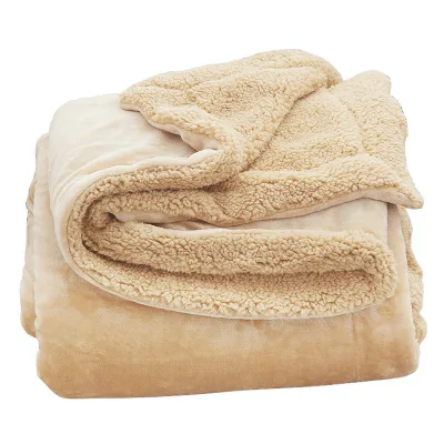 Custom logo Print 50*60 Inch Thick and Warm Bedshure Sherpa Fleece Throw Blanket in Wither for Couch