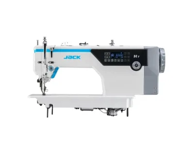 New Industrial Jack H7 Flat-Bed Computerized Programmable Motor Single Needle Direct Drive Automatic Top Bottom Feed Walking