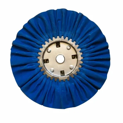 8" X 3" X 5/8" - 18 Ply RED Treated Cloth Buffing Domet Flannel Airway Buff Cotton Wheel for Polishing