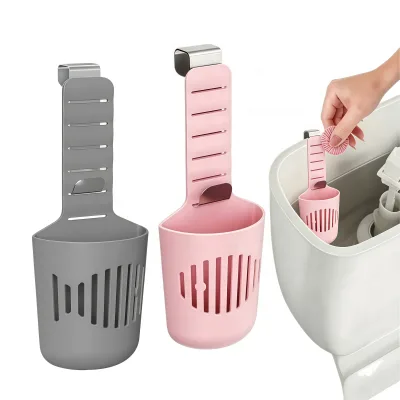 Multi-Color Hanging Toilet Tank Cleaning Tablet Holder | Adjustable Rustproof Stainless Steel Hook & Drainer Basket for Bathroom