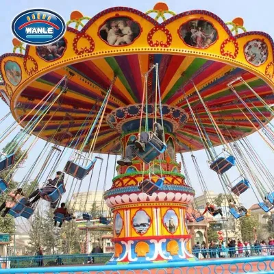 CE Certified Flying Chair Carousel Safe and Colorful Ride for Kids and Adults