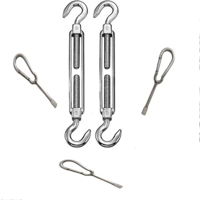 YH Custom Shade Sail Hardware Kit for Triangle Rectangle Outdoor Awning Hook 304 Stainless Steel Hook for Garden
