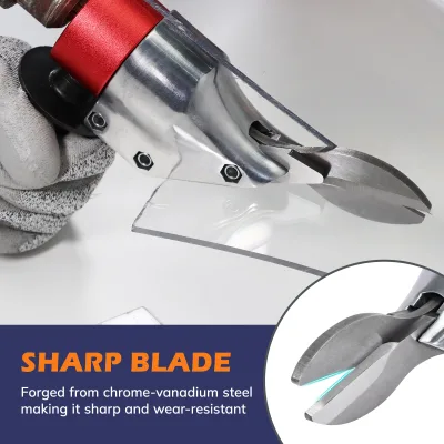 VLOXO Drill Shears Attachment for Metal Cutting, 0-1.2mm, for Sheet Metal, Stainless, Alu, Mesh, Wholesale for Enclosure Making