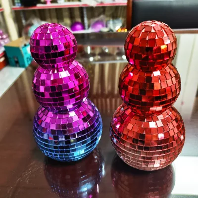 Factory Custom Mirror Reflective Ball Wedding Stage Party Layout Glass Lens Foam Disco Ball.