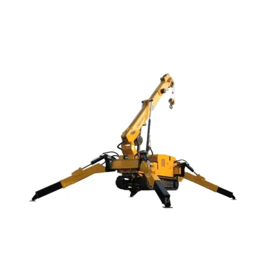 Hot Sale ZQS200 8Ton Crawler Spider Crane 20.68m Boom for Narrow-space Lifting Work