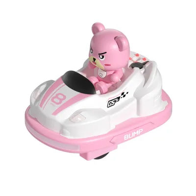 2.4G Stunt Rc Car for 2 Players RC Bumper Car Remote Control Crash Vehicle with Light and Music
