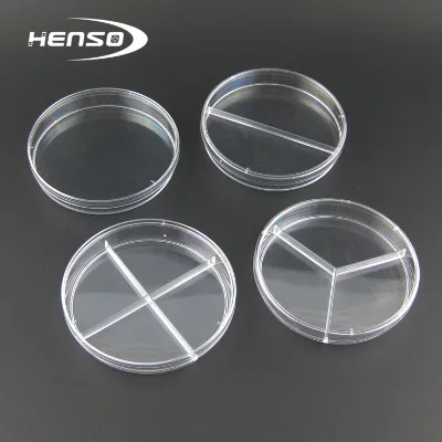 Henso Sterile Plastic Petri Dishes in Size 35mm/60mm/90mm/100mm/120mm/150mm