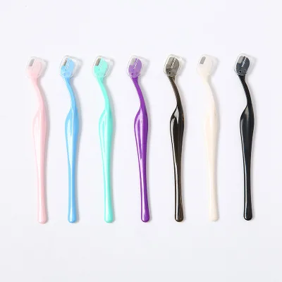 Private Label Makeup Tool Reusable Facial Eyebrow Shaving Razor Professional Metal Women Eyebrow Razor
