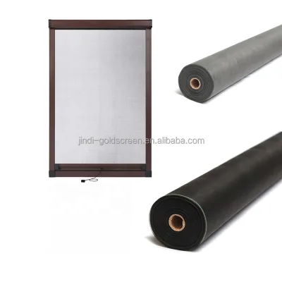 High Quality Fiberglass Mosquito Net Sliding Screen Door Retractable Fly Screen Door for Living Room
