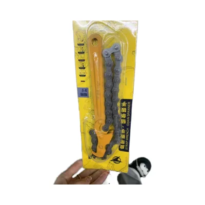 PONDRIO 9 Inch Heavy Duty Adjustable Carbon Steel Chain Wrench Set 1 1/2IN Jaw Capacity 30lb-in Max Torque Customized OEM
