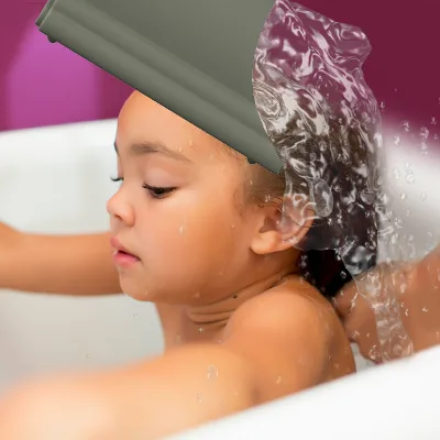 Child Safety Baby Bath Essential Set Baby Bath Rinse Cup for Tear Freeing Shower Cup
