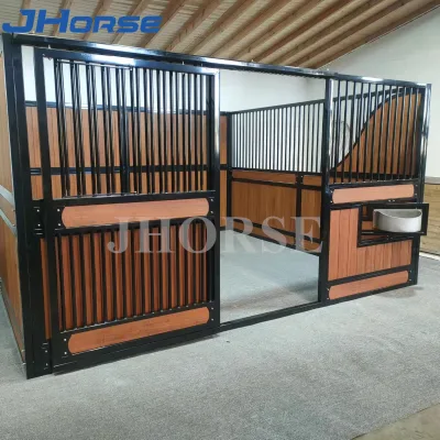 Affordable Horse Stable Stall Sliding Front With Grilled Bottom for Best Ventilation Swivel Feeder Openable Socializing Window