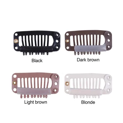 3.8mm Metal Hair Clips for Clip-in Hair Extensions 6 Colors I Shape U Shape Small Clips