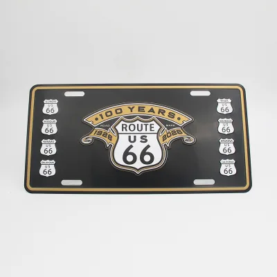Custom License Plate Embossing Aluminum American Car Plates Souvenir License Plate