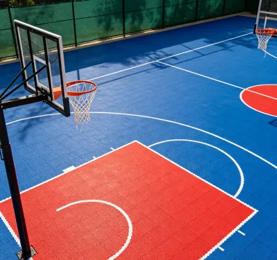 Multi-Sport PP Suspended Floor Tiles for Basketball & Pickleball Courts