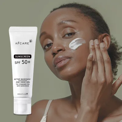 OEM Private Label Korean SPF 50 Long-Lasting Tone-Up Facial Sunblock Lotion Cream Vegan Mineral Ingredients Organic Sunscreen