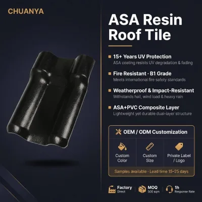 Corrosion-Resistant ASA-UPVC Square Roofing Sheets Durable Heat-Insulated Roof Tiles for Temple Philippines Projects Machine