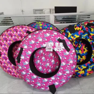 Custom Winter Inflatable Snow Tubes for Sledding With Handles Outdoor Pvc Inflatable Snow Tube