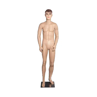 Realistic High-End PE Plastic Full-Body Male Mannequin With Stand for Clothing Boutique Display