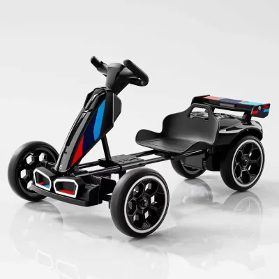 1-6 Years Kids Green Energy Pedal Remote-control Electric Dual-drive EVA Tires Go-kart Quad Bike Foldable LED Light Ride on Car