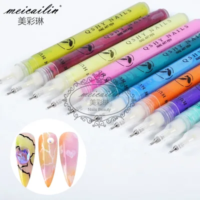 31 Colors New Arrivals 12cm Nail Art Graffiti Pen for Manicure DIY Painting