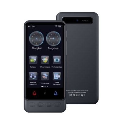 M12 ChatGPT Empowered AI Audio Translator 137 Online Languages WIFI BT Translation Device 22 Offline Smart Language Translator