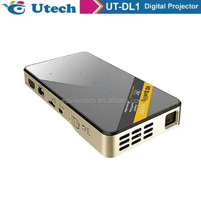Newest Hot Sale Mini Projector HD 1080P Wireless With Built in Battery Full HD Mini Portable Projector