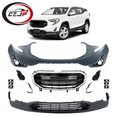 CZJF Auto Body Parts Front Bumper Kit for GMC Terrain SLE 2018 2019 2020 2021 Replacement Assembly Set