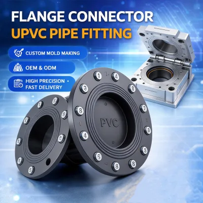 Customized Black PE Flange, Corrosion-resistant and Wear-resistant Water Pipe Fittings