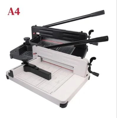 Factory Direct 858 A4 Manual Paper Cutter Guillotine with Safety Cover & Portable Design for Office, School & Home Printing