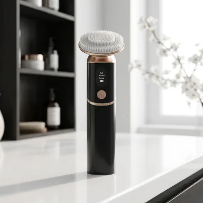 Electric Facial Cleansing Brush LED Display 3 Speed Silicone Exfoliating Pore Cleaner Makeup Remover Washing Face Brush