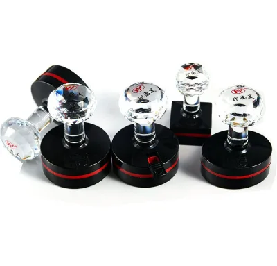 Crystal Flash Stamp/Seal with Ink Hole Round/oval Shape YH32/YH36/YH38/YH40/YH42/YH45/YH50 Type Rubber Stamp Font