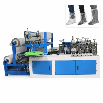 Fully Automatic Double Layer Plastic Disposable Rain Boot Cover Making Machine for Construction Site Outdoor Work CE OEM ODM