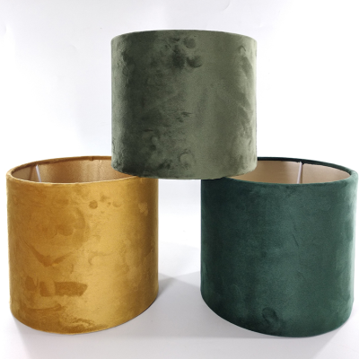 Modern Lampshade Velvet Fabric Lamp Shades Colored Lamp Shades