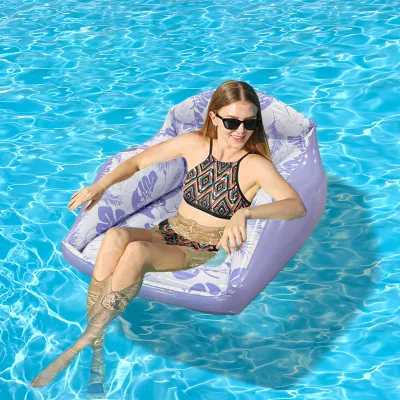 For Square Seat Single Thickened PVC Inflatable Float Raft Summer Pool Entertainment Water Toy Floating Sofa