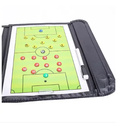 New Bothwinner Soccer & Football Tactical Magnetic Coaching Board with Clipboard PU Leather Dry Erase Marker Pen