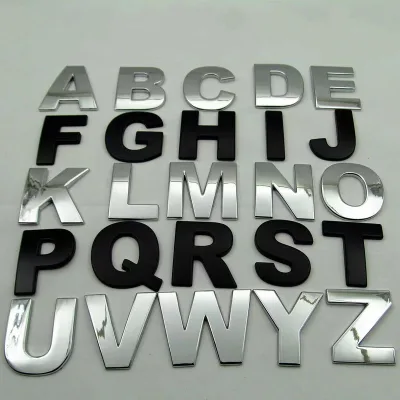 Custom 3D Logo 3M Adhesive Metal Car Badge ABS Plastic Weatherproof Chrome Plated Emblem for Vehicle, Machine, Motorcycle