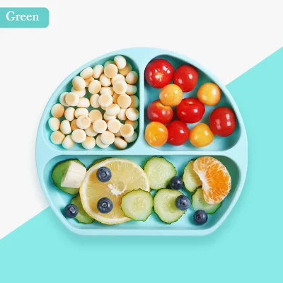 Children's Plate Compartment Baby Tableware Shatter-resistant Food Bowl Dinner Home Baby Separation Plate