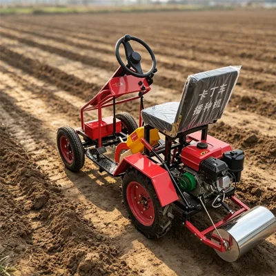 Time Saving and Labor Saving Gasoline Powered Agricultural Seeder Corn Seeding Machine Plant Distance 40-43cm for Crop Seeding