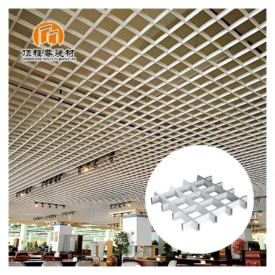 Metal Steel Aluminum Grid False Ceiling Tiles for Various Applications-for Mall Gym Apartment School Warehouse Workshop