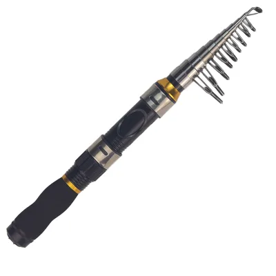 1m-2.3m Glass Fiber Carp Bass Trout Stream River Fishing Telescopic Surf Rod Combo Composite Handle Spinning