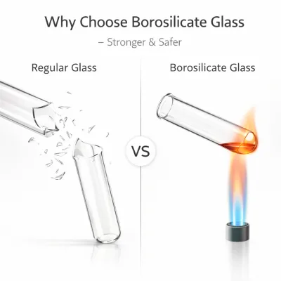 Custom Borosilicate Glass Tube Clear Round Hollow Pipe Heat Resistant Laboratory Industrial Lighting Cover Supplier