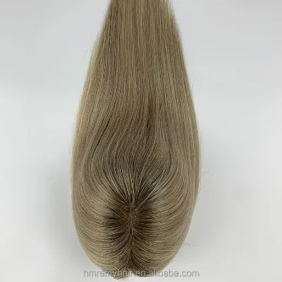 European High Quality 100% Unprocessed Remy Hair Topper 3*5 Silk Base for Women Vigin Human Hair