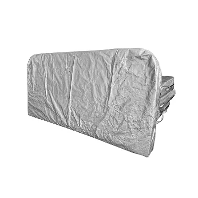 Immer Professional Modern Outdoor Full-Length UV-Resistant PE Woven Swim Spa Cover Dust-Proof Protection Blue/Silver Two-Tone