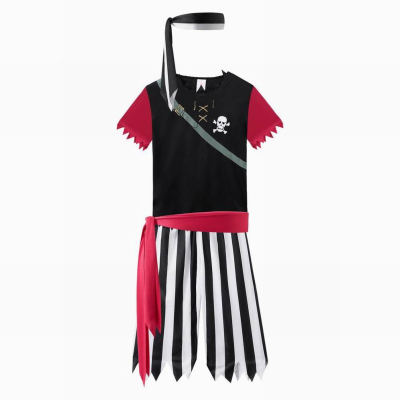Halloween Role-Playing Awesome Hook Fancy Dress Girls Halloween OEM Pirate Costume Kids Pirate Costume