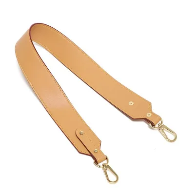 4*65 CM Long Crossbody Shoulder Strap Replacement Solid Color PU Leather Long Gold Snap Hook for Bags