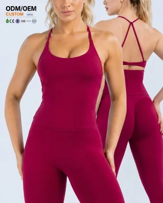 Seamless High End Brand Fitness Cross-Style Back-Friendly Yoga Tank Top Sexy High-Stretch Casual Workout Top Sweat-Wicking TOP