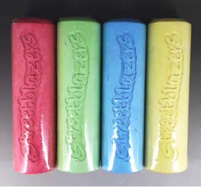 High Quality Assorted Blackboard Sidewalk Big Colourful Pavement Chalks