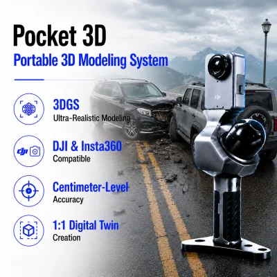 Foxtech Pocket 3D Reality Capture LiDAR Handheld 3DGS Scanner for Reconstruction Measurement and Digital Documentation
